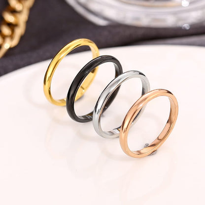Zirconia Couple Ring – Titanium Steel 18K Rose Gold | Sparkling Diamond Ring for Women Sparkling Zirconia Couple Ring – Titanium Steel, 18K Rose Gold Finish