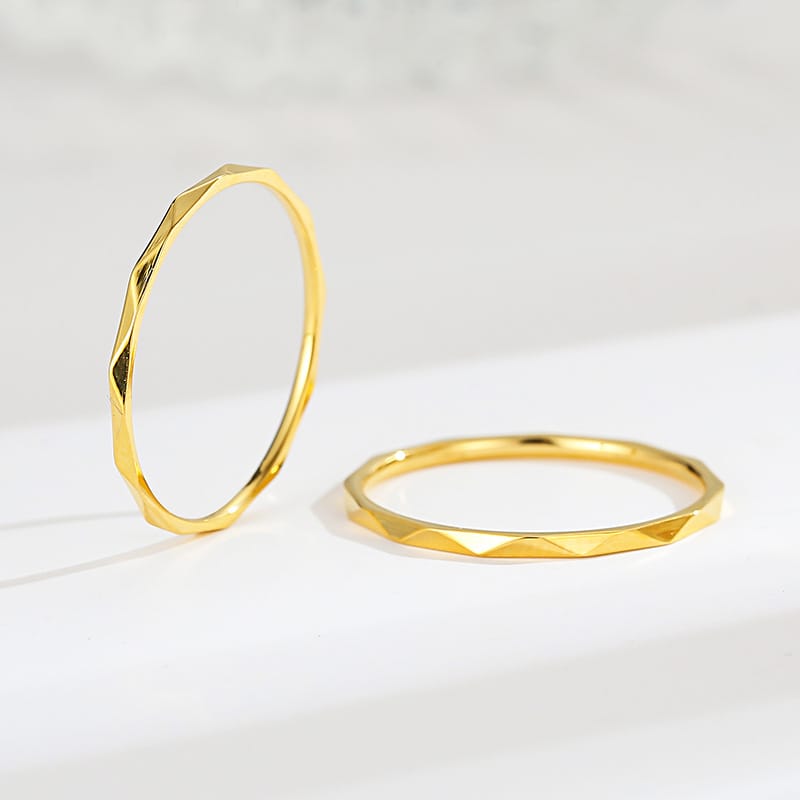Zirconia Couple Ring – Titanium Steel 18K Rose Gold | Sparkling Diamond Ring for Women Sparkling Zirconia Couple Ring – Titanium Steel, 18K Rose Gold Finish