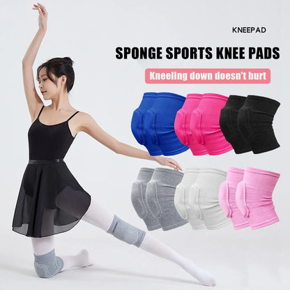 Sports Compression Knee Pads 2-Pack | Thickened Sponge Knee Brace | Workout, Dance & Training Support Sports Compression Knee Pads (2-Pack) — Thickened Sponge Knee Brace Support for Workouts, Dance & Training