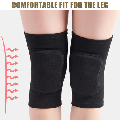 Sports Compression Knee Pads 2-Pack | Thickened Sponge Knee Brace | Workout, Dance & Training Support Sports Compression Knee Pads (2-Pack) — Thickened Sponge Knee Brace Support for Workouts, Dance & Training