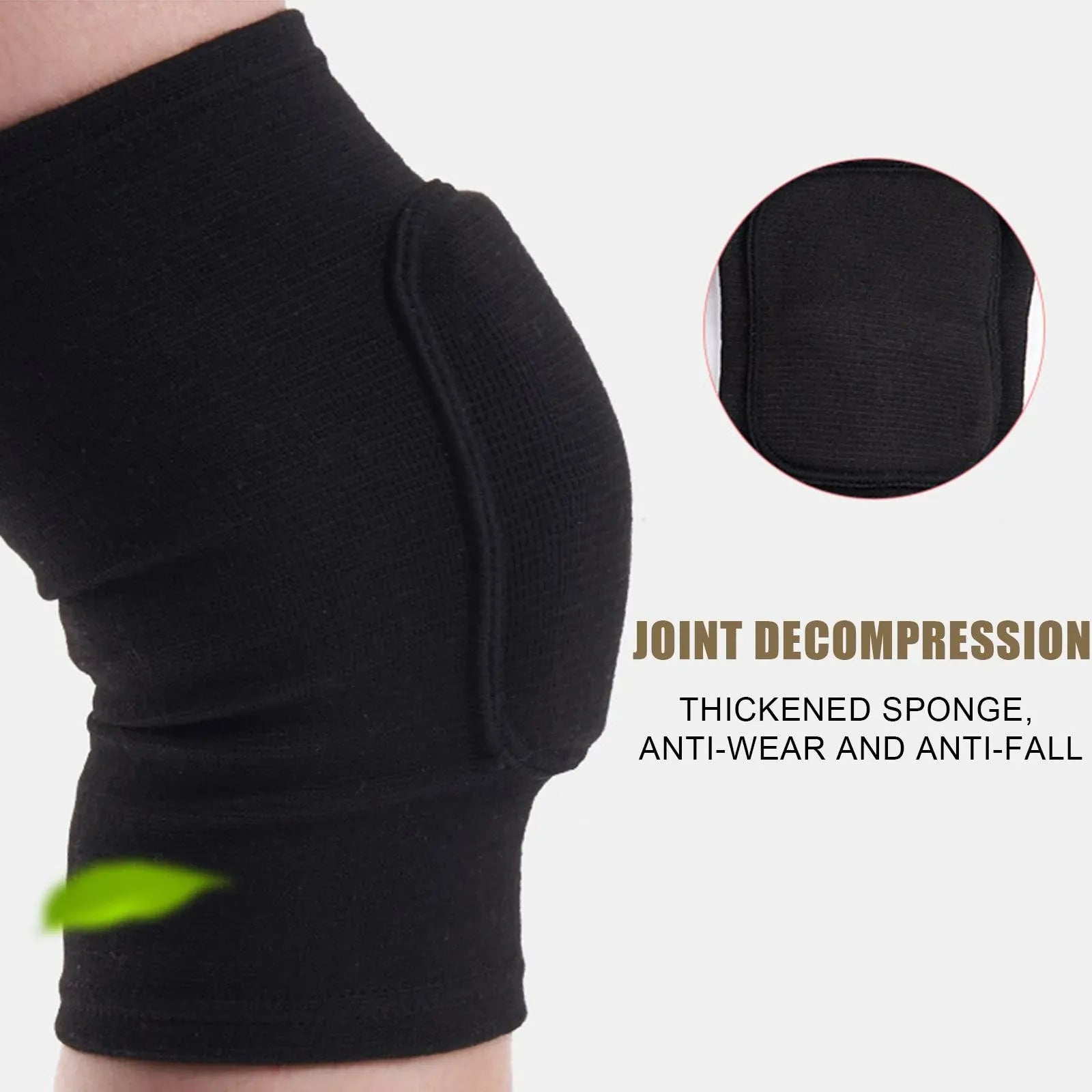 Sports Compression Knee Pads 2-Pack | Thickened Sponge Knee Brace | Workout, Dance & Training Support Sports Compression Knee Pads (2-Pack) — Thickened Sponge Knee Brace Support for Workouts, Dance & Training
