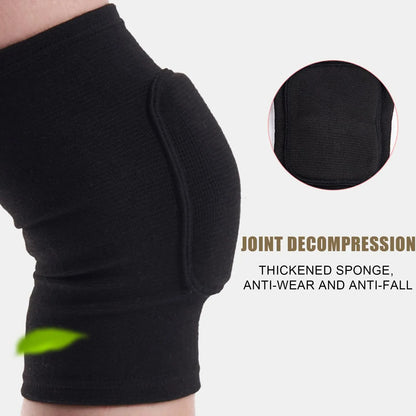 Sports Compression Knee Pads 2-Pack | Thickened Sponge Knee Brace | Workout, Dance & Training Support Sports Compression Knee Pads (2-Pack) — Thickened Sponge Knee Brace Support for Workouts, Dance & Training