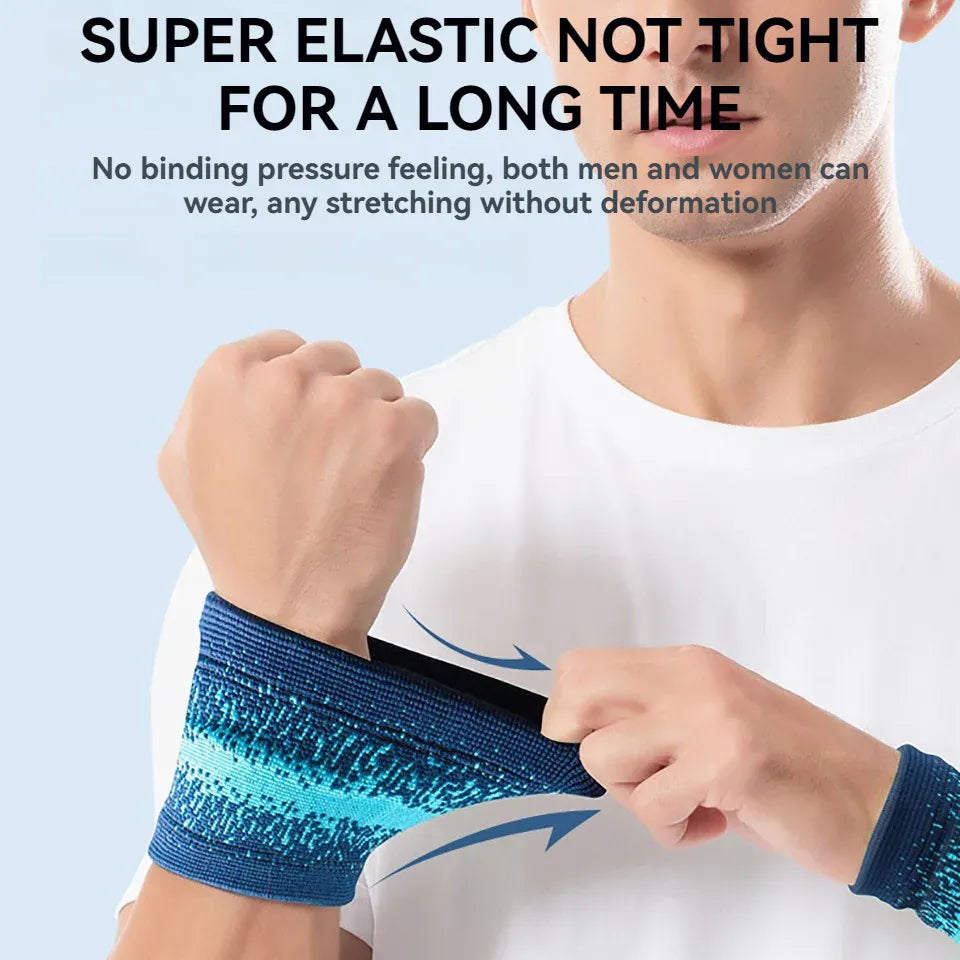 Sports Wristband Wrist Brace — Breathable Support for Gym, Running & Basketball Sports Wristband & Wrist Support Brace — Breathable, Sweat-Absorbing for Running, Basketball & Gym