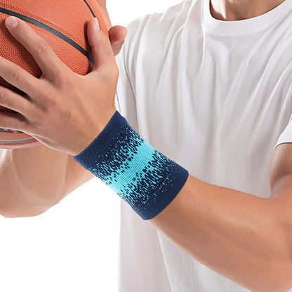 Sports Wristband Wrist Brace — Breathable Support for Gym, Running & Basketball Sports Wristband & Wrist Support Brace — Breathable, Sweat-Absorbing for Running, Basketball & Gym