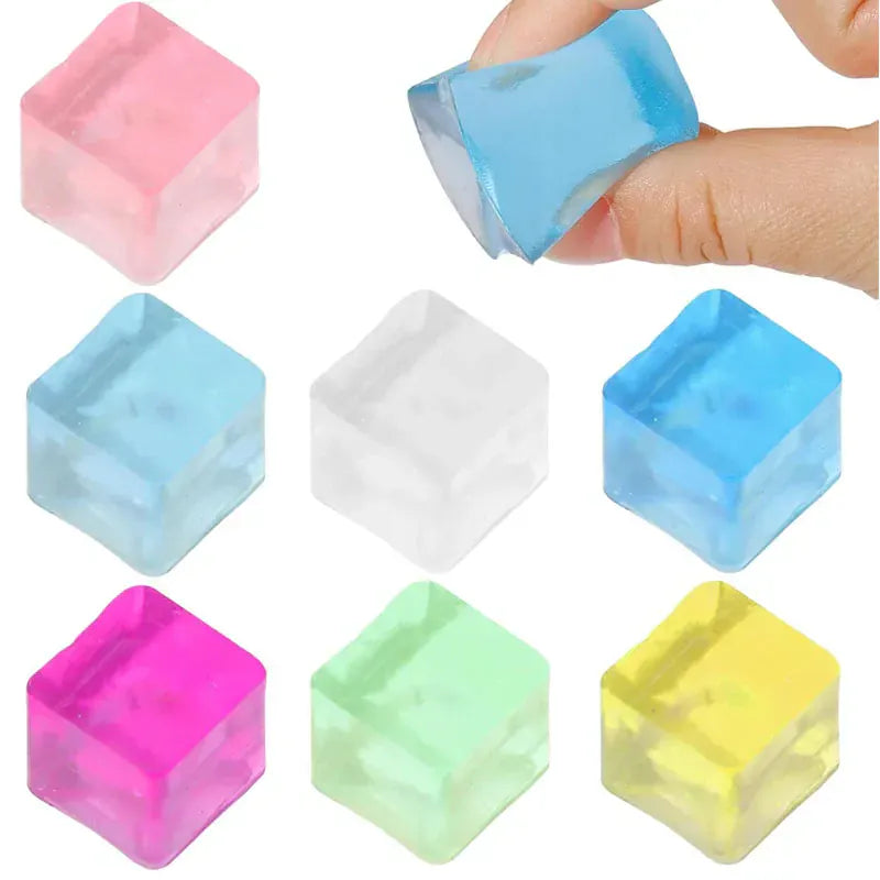 Square Ice Cube Stress Ball Squishy Fidget Squeeze Stress Relief Toys For Kids Adults Decompression Party Gifts Classroom Prizes Square Ice Cube Stress Ball Squishy Fidget Squeeze Stress Relief Toys For Kids Adults Decompression Party Gifts Classroom Prizes