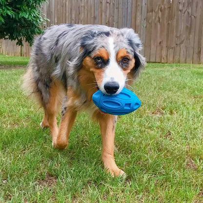 Squeaky Rubber Chew Ball for Aggressive Chewers – Medium & Large Dogs | Wahooly Squeaky Rubber Chew Ball for Aggressive Chewers – Teeth Cleaning Toy for Medium & Large Dogs