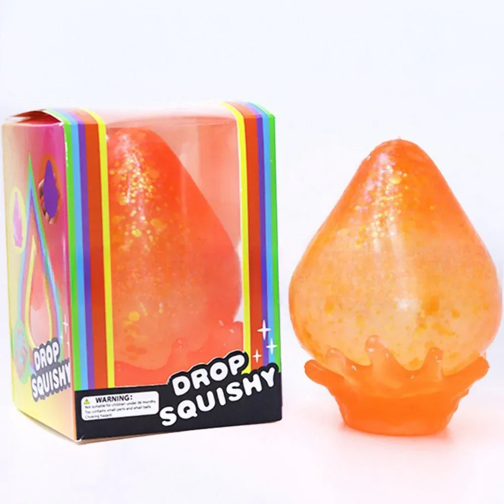 Water Drop Fidget Squeeze Toy | Slow Rebound Stress Relief Decompression Ball Squeeze Relief Pinch Water Drop Pinching Decompression Toy Waterdrop Decompression Toy Fidget Toys Maltose Slow Rebound Pinch