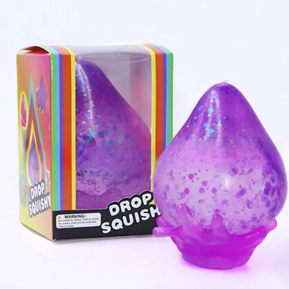 Water Drop Fidget Squeeze Toy | Slow Rebound Stress Relief Decompression Ball Squeeze Relief Pinch Water Drop Pinching Decompression Toy Waterdrop Decompression Toy Fidget Toys Maltose Slow Rebound Pinch