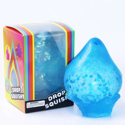 Water Drop Fidget Squeeze Toy | Slow Rebound Stress Relief Decompression Ball Squeeze Relief Pinch Water Drop Pinching Decompression Toy Waterdrop Decompression Toy Fidget Toys Maltose Slow Rebound Pinch