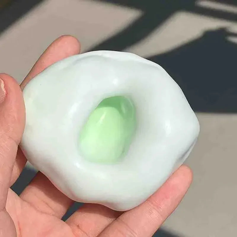 Jelly Ball Squeeze Toy – Squishy Stress Relief Fidget for Kids & Adults Squishy Fluid Ice Skin Jelly Ball Squeeze Toy Kids Adult Soft Pinch Stress Relieving Toys Party Gift Novel Entertainment Games