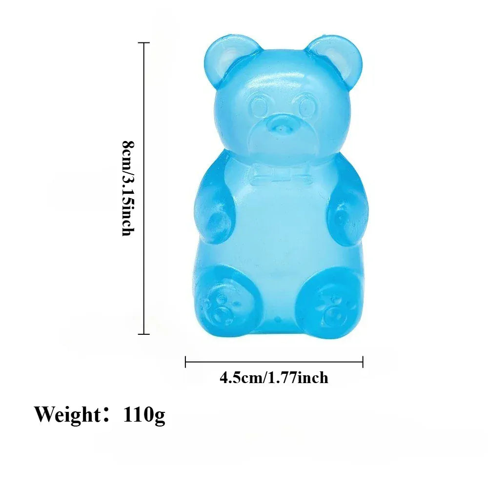 Squishy Gummy Bear Stress Relief Toy | Slow-Rebound Fidget Squishies Squishy Gummy Bear Squeeze Toy - Stress Relief Fidget Sensory Toys, Soft Slow-Rebound Squishies for Anxiety, Hand Therapy