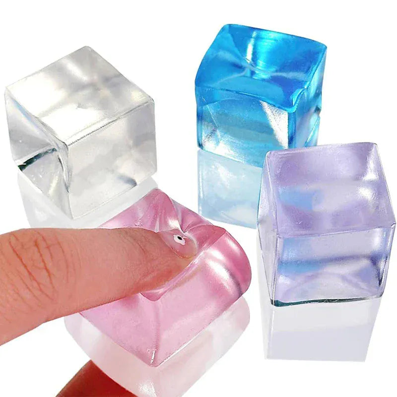 Squishy Ice Cube Fidget Toys - Stress Relief Balls for Anxiety & ADHD Squishy Ice Cube Fidget Toys - Stress Relief Squeeze Balls for Anxiety & ADHD