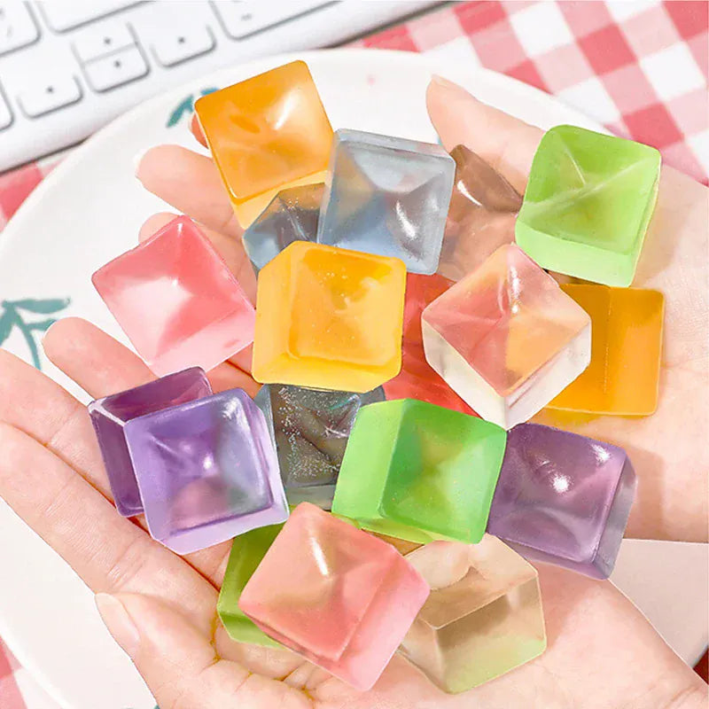 Squishy Ice Cube Fidget Toys - Stress Relief Balls for Anxiety & ADHD Squishy Ice Cube Fidget Toys - Stress Relief Squeeze Balls for Anxiety & ADHD