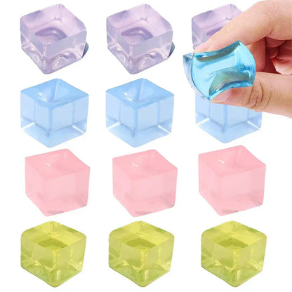 Squishy Ice Cube Fidget Toys - Stress Relief Balls for Anxiety & ADHD Squishy Ice Cube Fidget Toys - Stress Relief Squeeze Balls for Anxiety & ADHD
