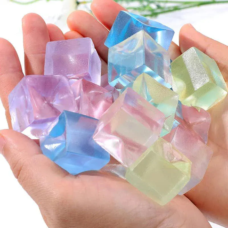 Squishy Ice Cube Fidget Toys - Stress Relief Balls for Anxiety & ADHD Squishy Ice Cube Fidget Toys - Stress Relief Squeeze Balls for Anxiety & ADHD
