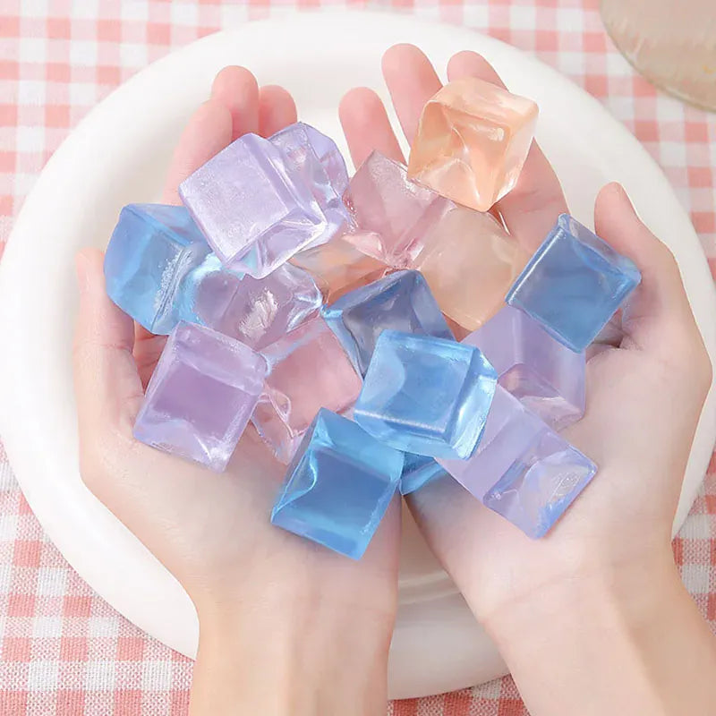 Squishy Ice Cube Fidget Toys - Stress Relief Balls for Anxiety & ADHD Squishy Ice Cube Fidget Toys - Stress Relief Squeeze Balls for Anxiety & ADHD