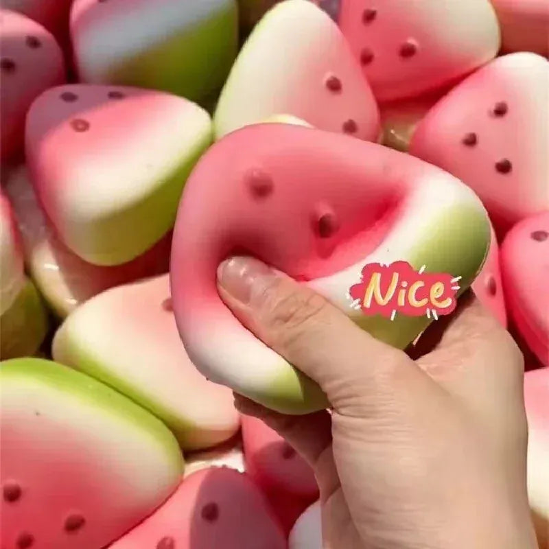 Squishy Watermelon Fidget Toy Anti-Stress Slow Rising Fruit Pinch Squeeze Stress Reliever Funny Pressure Reducer Prop Squishy Watermelon Fidget Toy Anti-Stress Slow Rising Fruit Pinch Squeeze Stress Reliever Funny Pressure Reducer Prop
