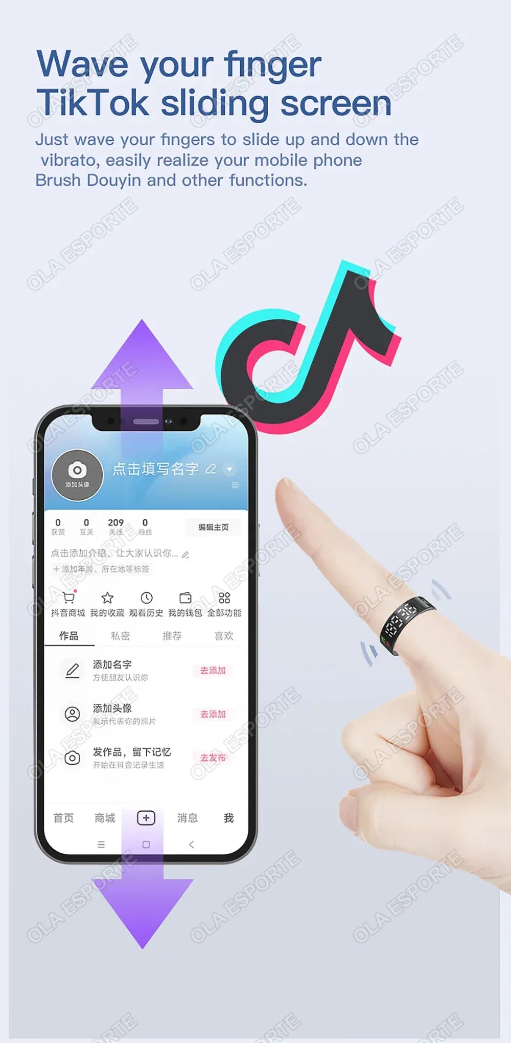 SR08 Smart Ring - LED Display, Gesture Control & Health Tracker | Wahooly SR08 Smart Ring with Charging Box for Men Women LED Display Screen Gesture Control Health Monitor 5ATM Waterproof Sports Rings