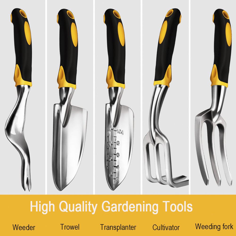Stainless Steel Garden Hand Tools — Trowel, Cultivator & More | Wahooly Stainless Steel Garden Hand Tools — Ergonomic Trowel, Cultivator, Weeder, Transplanter & Weeding Fork
