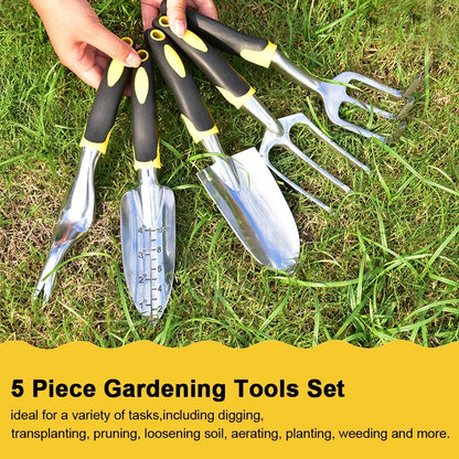 Stainless Steel Garden Hand Tools — Trowel, Cultivator & More | Wahooly Stainless Steel Garden Hand Tools — Ergonomic Trowel, Cultivator, Weeder, Transplanter & Weeding Fork