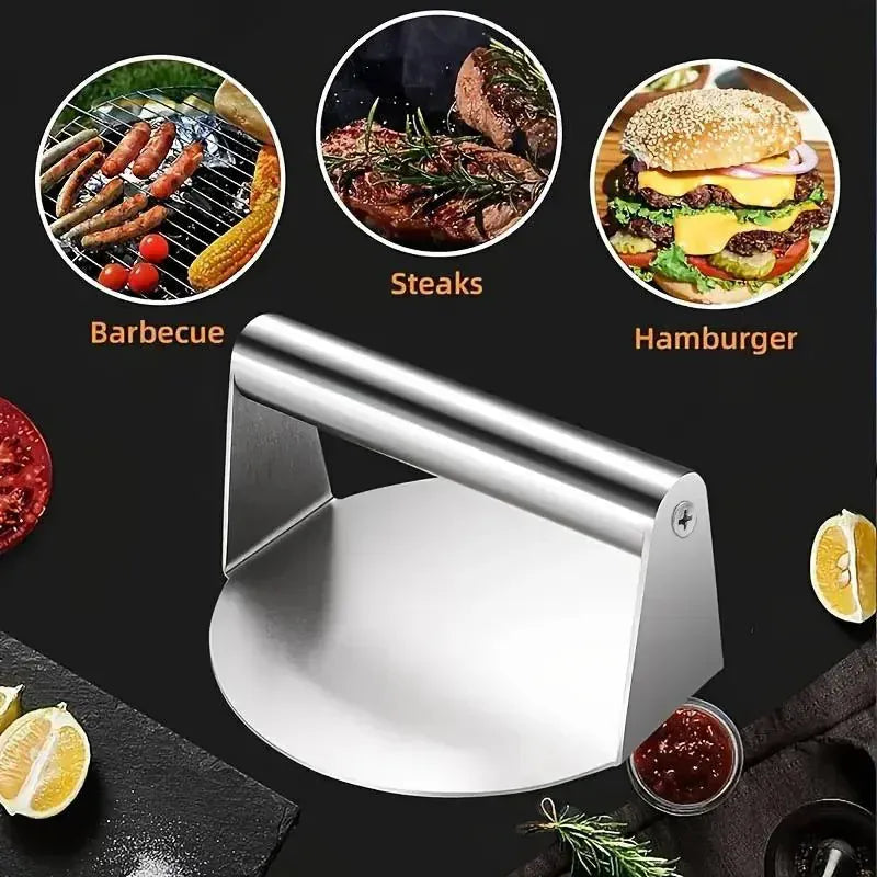Stainless Steel Smash Burger Press Hamburger Patties Meat Masher Circular Meat Press Mold for Deli Meats Kitchen Accessories Stainless Steel Smash Burger Press Hamburger Patties Meat Masher Circular Meat Press Mold for Deli Meats Kitchen Accessories