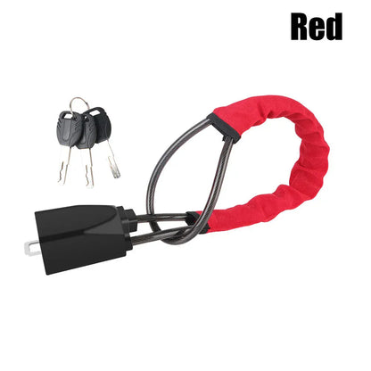 Steel Cable Steering Wheel Lock | Adjustable Anti-Theft Security Device – Universal Fit Steel Cable Steering Wheel Lock – Adjustable Anti-Theft Security Device for Cars, SUVs, Trucks & Vans