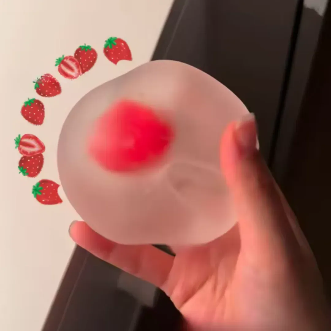 Strawberry Mochi Squeeze Toys Stress Relief and Vent Anger Fidget Toys Slow Rebound Stress Relief Toy Relieve Stress Squishy Toy Strawberry Mochi Squeeze Toys Stress Relief and Vent Anger Fidget Toys Slow Rebound Stress Relief Toy Relieve Stress Squishy Toy