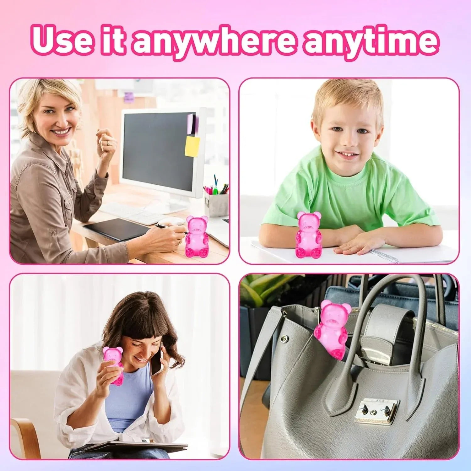 Stress Bear Squishy Ball Gummy Bear Toy Sugar Filled Squishy Toys for Kids Stress Relief Ultra-Soft Decompression Venting Toys Stress Bear Squishy Ball Gummy Bear Toy Sugar Filled Squishy Toys for Kids Stress Relief Ultra-Soft Decompression Venting Toys