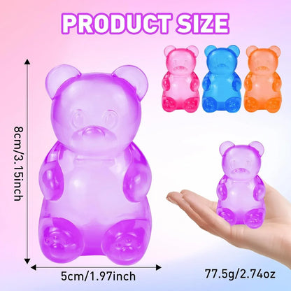 Stress Bear Squishy Ball Gummy Bear Toy Sugar Filled Squishy Toys for Kids Stress Relief Ultra-Soft Decompression Venting Toys Stress Bear Squishy Ball Gummy Bear Toy Sugar Filled Squishy Toys for Kids Stress Relief Ultra-Soft Decompression Venting Toys