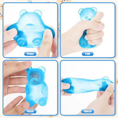 Stress Bear Squishy Ball Gummy Bear Toy Sugar Filled Squishy Toys for Kids Stress Relief Ultra-Soft Decompression Venting Toys Stress Bear Squishy Ball Gummy Bear Toy Sugar Filled Squishy Toys for Kids Stress Relief Ultra-Soft Decompression Venting Toys