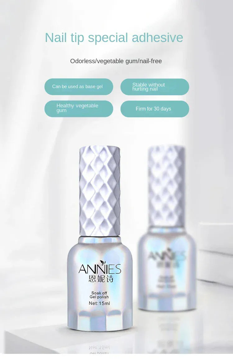 Strong Nail Glue - Quick Dry Acrylic Nail Adhesive | Wahooly Strong Nail Glue for Acrylic Nail Tips-Fake, Brush On, Quick Dry, Easy Application Durable & Long-Lasting Fast Glue False Nails