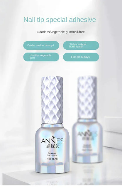 Strong Nail Glue - Quick Dry Acrylic Nail Adhesive | Wahooly Strong Nail Glue for Acrylic Nail Tips-Fake, Brush On, Quick Dry, Easy Application Durable & Long-Lasting Fast Glue False Nails