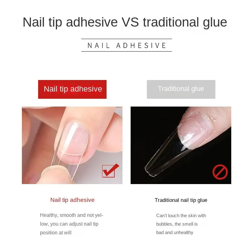 Strong Nail Glue - Quick Dry Acrylic Nail Adhesive | Wahooly Strong Nail Glue for Acrylic Nail Tips-Fake, Brush On, Quick Dry, Easy Application Durable & Long-Lasting Fast Glue False Nails
