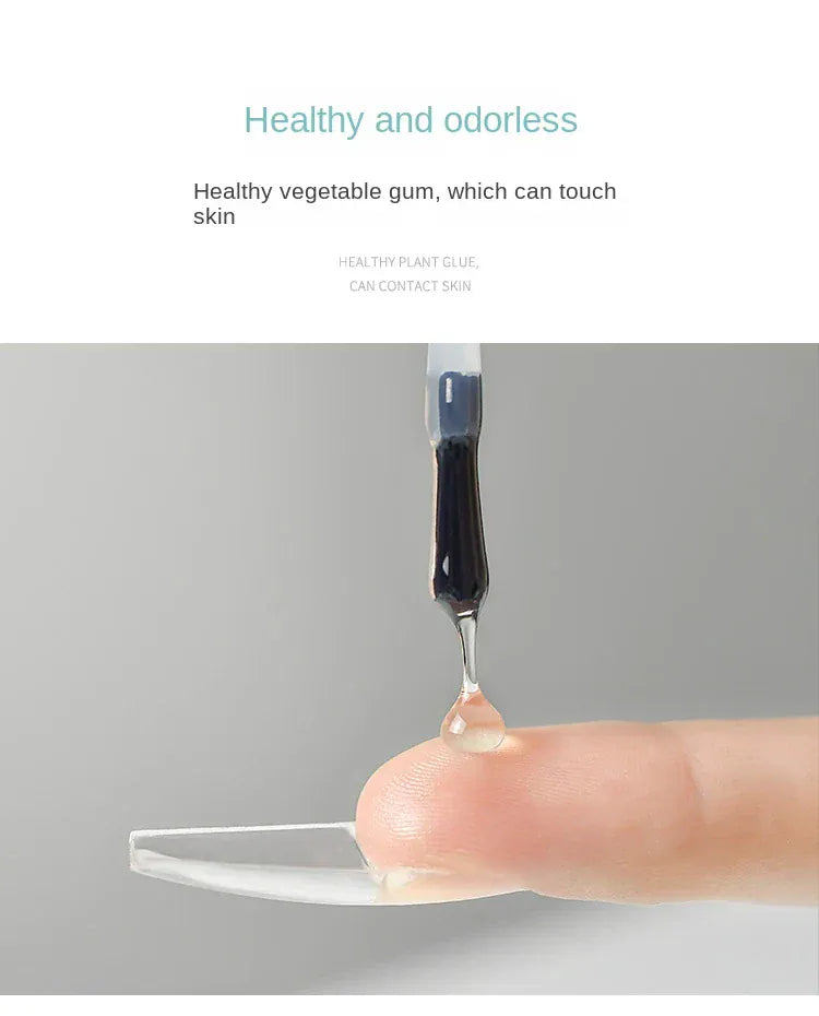 Strong Nail Glue - Quick Dry Acrylic Nail Adhesive | Wahooly Strong Nail Glue for Acrylic Nail Tips-Fake, Brush On, Quick Dry, Easy Application Durable & Long-Lasting Fast Glue False Nails