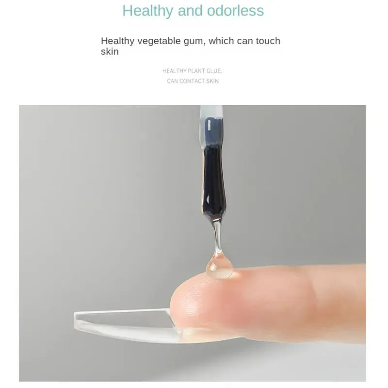 Strong Nail Glue - Quick Dry Acrylic Nail Adhesive | Wahooly Strong Nail Glue for Acrylic Nail Tips-Fake, Brush On, Quick Dry, Easy Application Durable & Long-Lasting Fast Glue False Nails