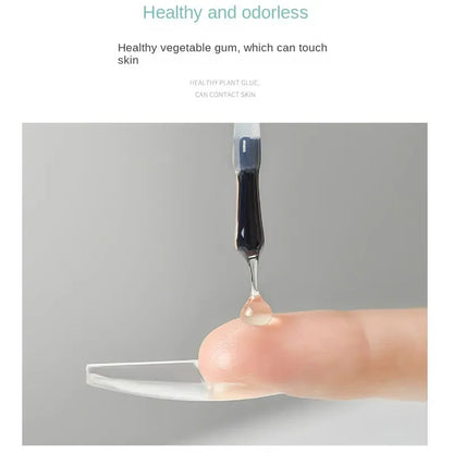 Strong Nail Glue - Quick Dry Acrylic Nail Adhesive | Wahooly Strong Nail Glue for Acrylic Nail Tips-Fake, Brush On, Quick Dry, Easy Application Durable & Long-Lasting Fast Glue False Nails