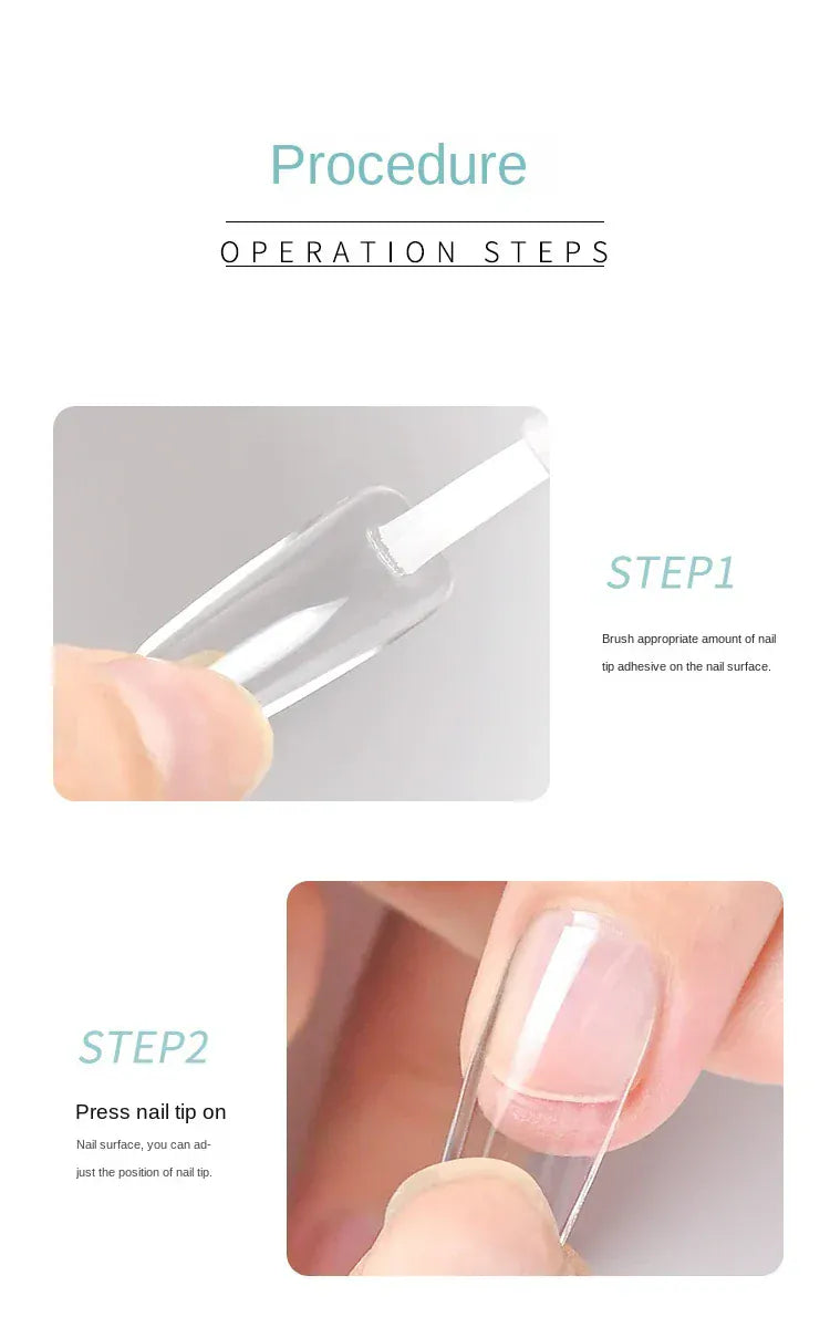 Strong Nail Glue - Quick Dry Acrylic Nail Adhesive | Wahooly Strong Nail Glue for Acrylic Nail Tips-Fake, Brush On, Quick Dry, Easy Application Durable & Long-Lasting Fast Glue False Nails