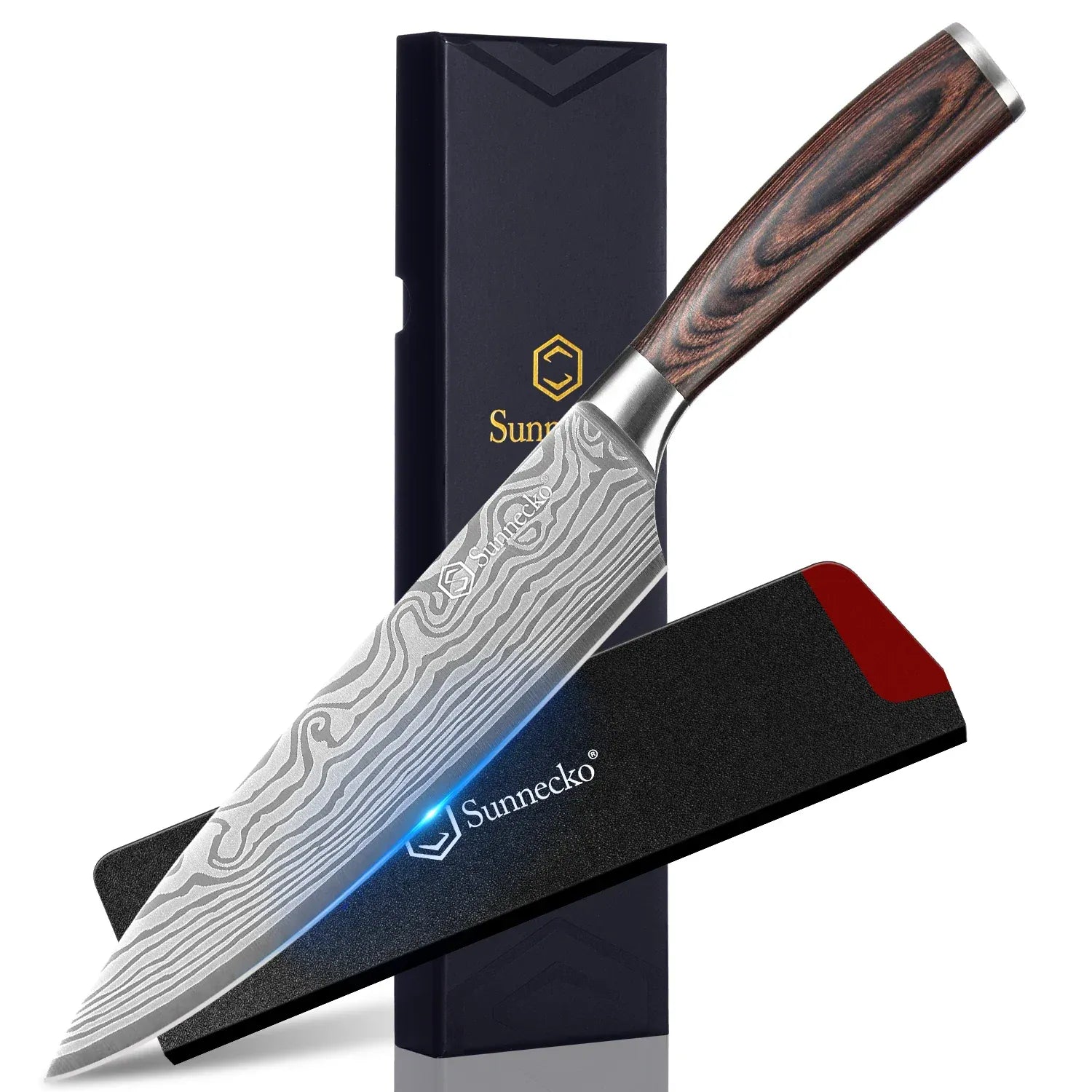 Sunnecko Chef's Knife 8“ 5.5” High Carbon Stainless Steel Kitchen Knives Slicing Tools Razor Sharp Meat Vegetable Cutting Knife Sunnecko Chef's Knife 8“ 5.5” High Carbon Stainless Steel Kitchen Knives Slicing Tools Razor Sharp Meat Vegetable Cutting Knife