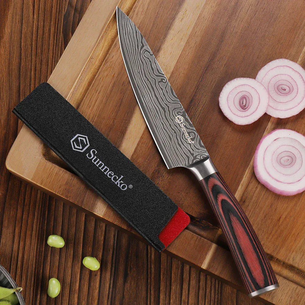Sunnecko Chef's Knife 8“ 5.5” High Carbon Stainless Steel Kitchen Knives Slicing Tools Razor Sharp Meat Vegetable Cutting Knife Sunnecko Chef's Knife 8“ 5.5” High Carbon Stainless Steel Kitchen Knives Slicing Tools Razor Sharp Meat Vegetable Cutting Knife