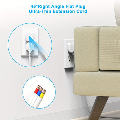 Surge Protector Ultra Thin Flat US Plug with 6 Widely Outlets 4 USB Ports Surge Protector Ultra Thin Flat US Plug with 6 Widely Outlets 4 USB Ports