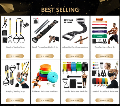 Suspension Resistance Band Training System – 300+ Exercises, Home Gym | Wahooly Suspension Resistance Band Training System – Full Body Home Gym, 300+ Exercises