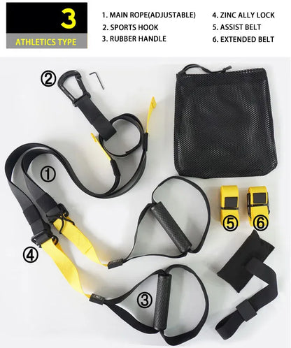 Suspension Resistance Band Training System – 300+ Exercises, Home Gym | Wahooly Suspension Resistance Band Training System – Full Body Home Gym, 300+ Exercises