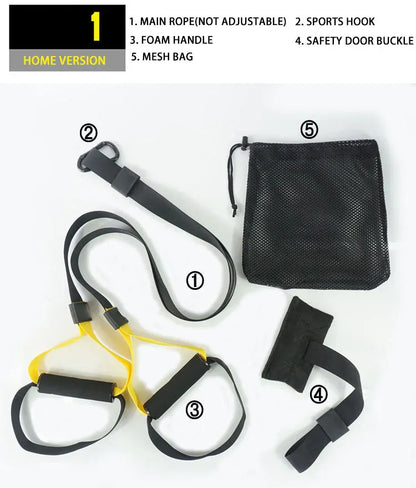 Suspension Resistance Band Training System – 300+ Exercises, Home Gym | Wahooly Suspension Resistance Band Training System – Full Body Home Gym, 300+ Exercises