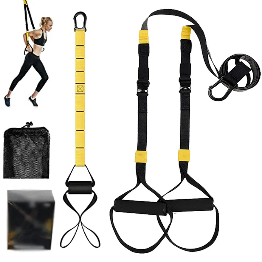 Suspension Resistance Band Training System – 300+ Exercises, Home Gym | Wahooly Suspension Resistance Band Training System – Full Body Home Gym, 300+ Exercises