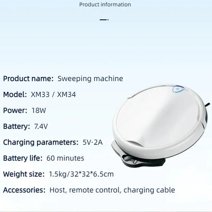 Sweeping robot: Powerful suction, dry and wet cleaning, household cleaning, ultra-thin design for cleaning the entire house Sweeping robot: Powerful suction, dry and wet cleaning, household cleaning, ultra-thin design for cleaning the entire house