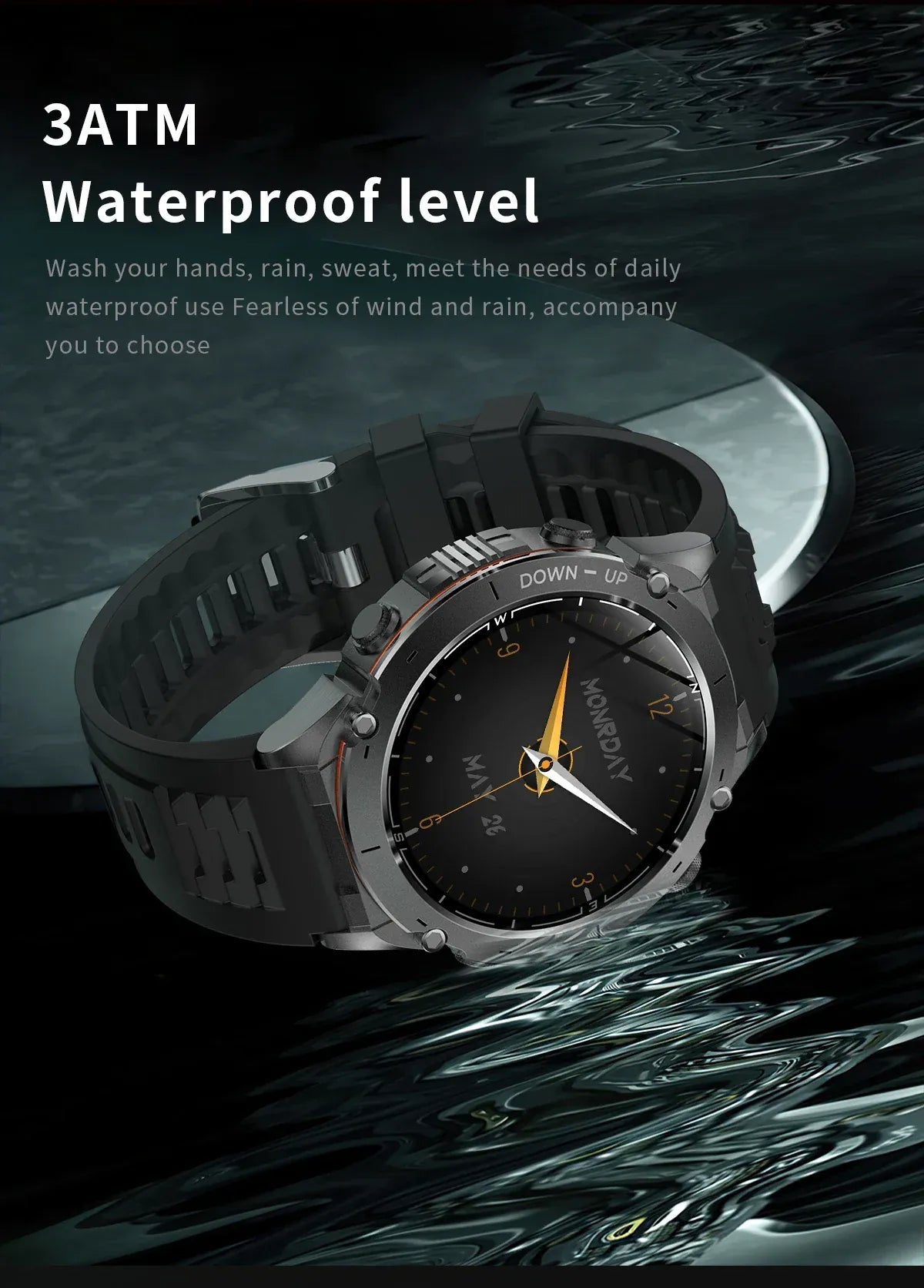 T-Rex 3 GPS Military Smart Watch – 10ATM Waterproof AMOLED | Wahooly T-Rex 3 GPS Military Smart Watch – 1.43" AMOLED, 10ATM Waterproof & Dual-Band GNSS