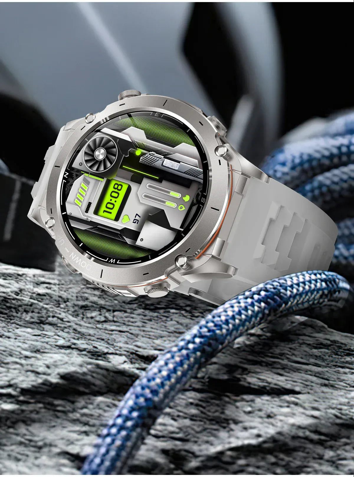 T-Rex 3 GPS Military Smart Watch – 10ATM Waterproof AMOLED | Wahooly T-Rex 3 GPS Military Smart Watch – 1.43" AMOLED, 10ATM Waterproof & Dual-Band GNSS