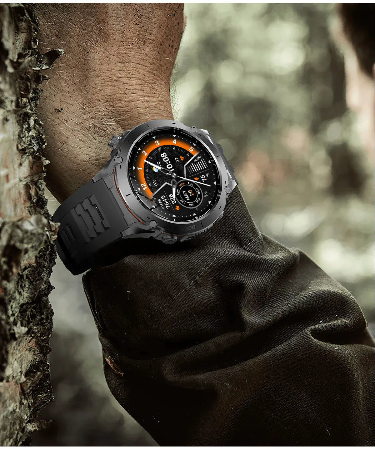 T-Rex 3 GPS Military Smart Watch – 10ATM Waterproof AMOLED | Wahooly T-Rex 3 GPS Military Smart Watch – 1.43" AMOLED, 10ATM Waterproof & Dual-Band GNSS