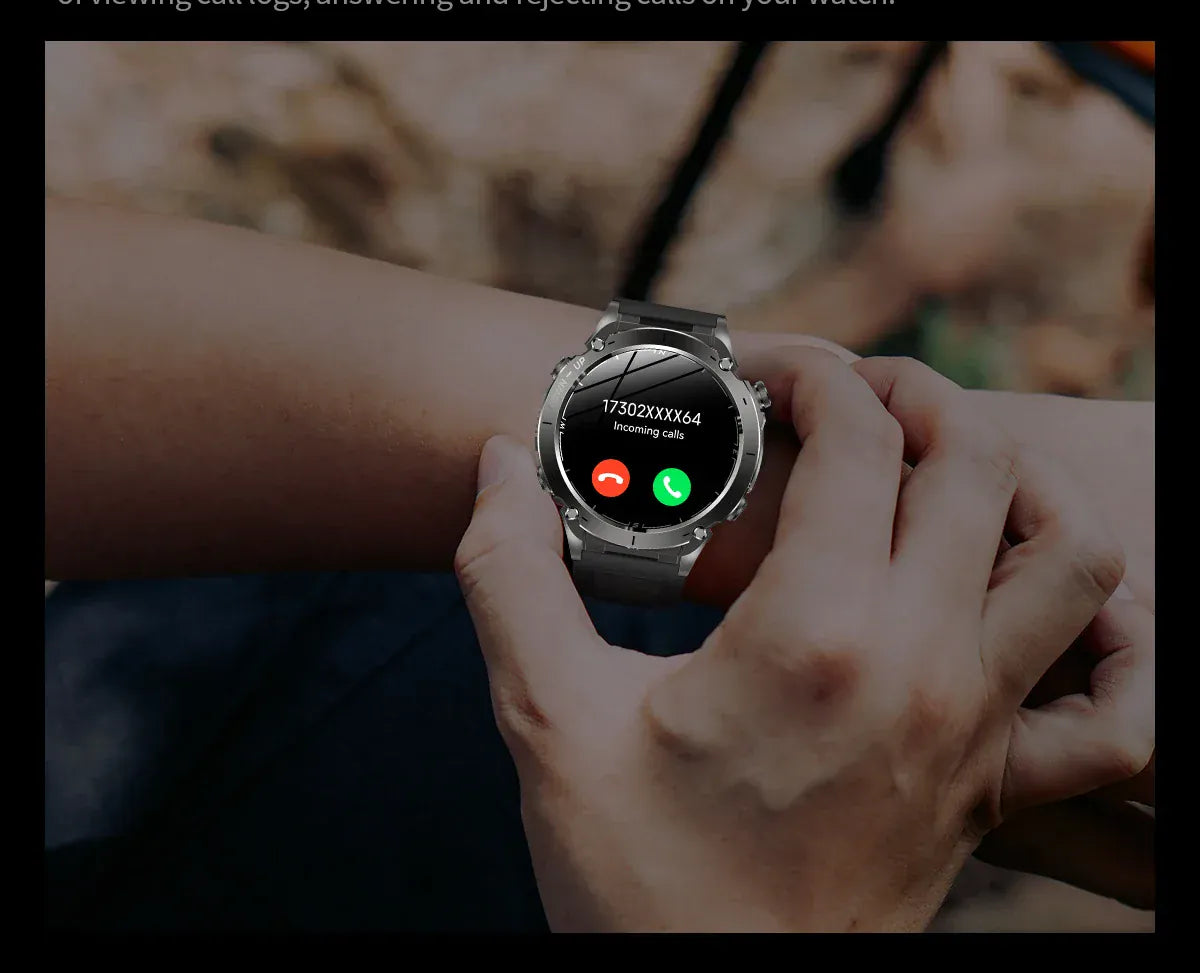 T-Rex 3 GPS Military Smart Watch – 10ATM Waterproof AMOLED | Wahooly T-Rex 3 GPS Military Smart Watch – 1.43" AMOLED, 10ATM Waterproof & Dual-Band GNSS