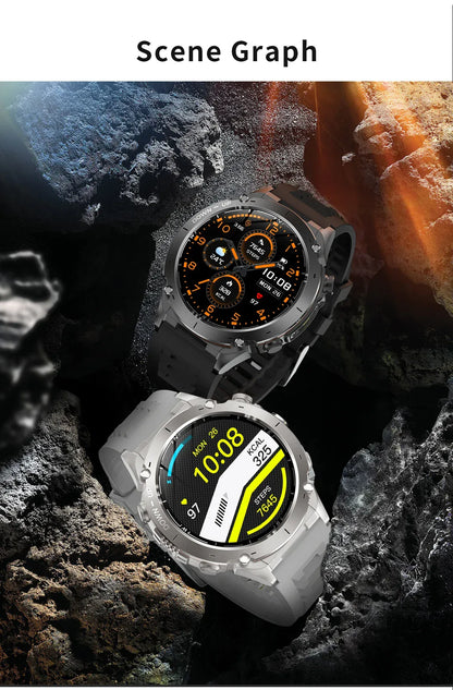T-Rex 3 GPS Military Smart Watch – 10ATM Waterproof AMOLED | Wahooly T-Rex 3 GPS Military Smart Watch – 1.43" AMOLED, 10ATM Waterproof & Dual-Band GNSS